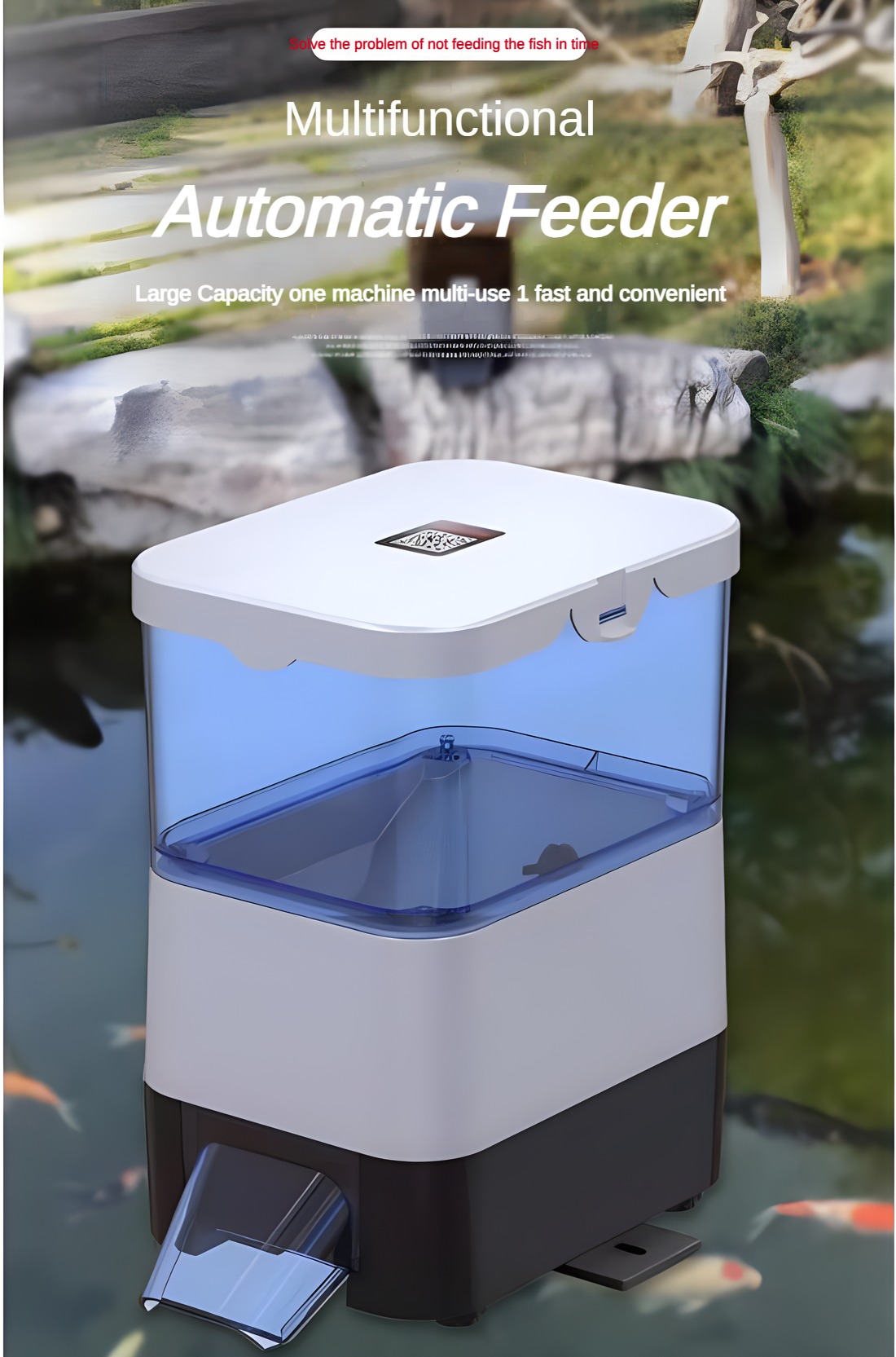 Aquarium Fertilizer - EVNICE Distributore Automatico di Cibo per