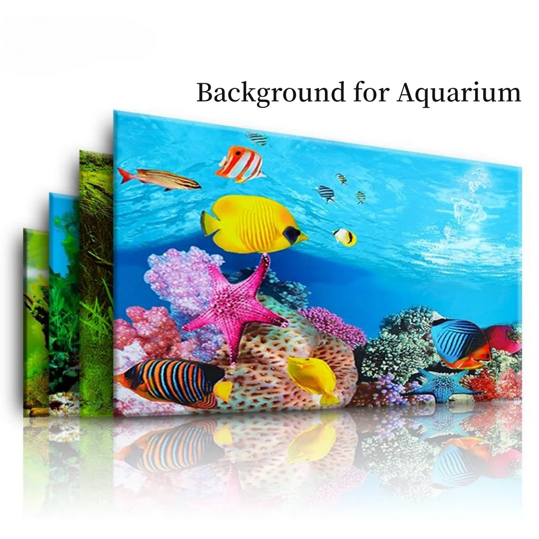 Aquarium Plants Live - Sfondo Acquario Adesivo 3D Poster Decorazione