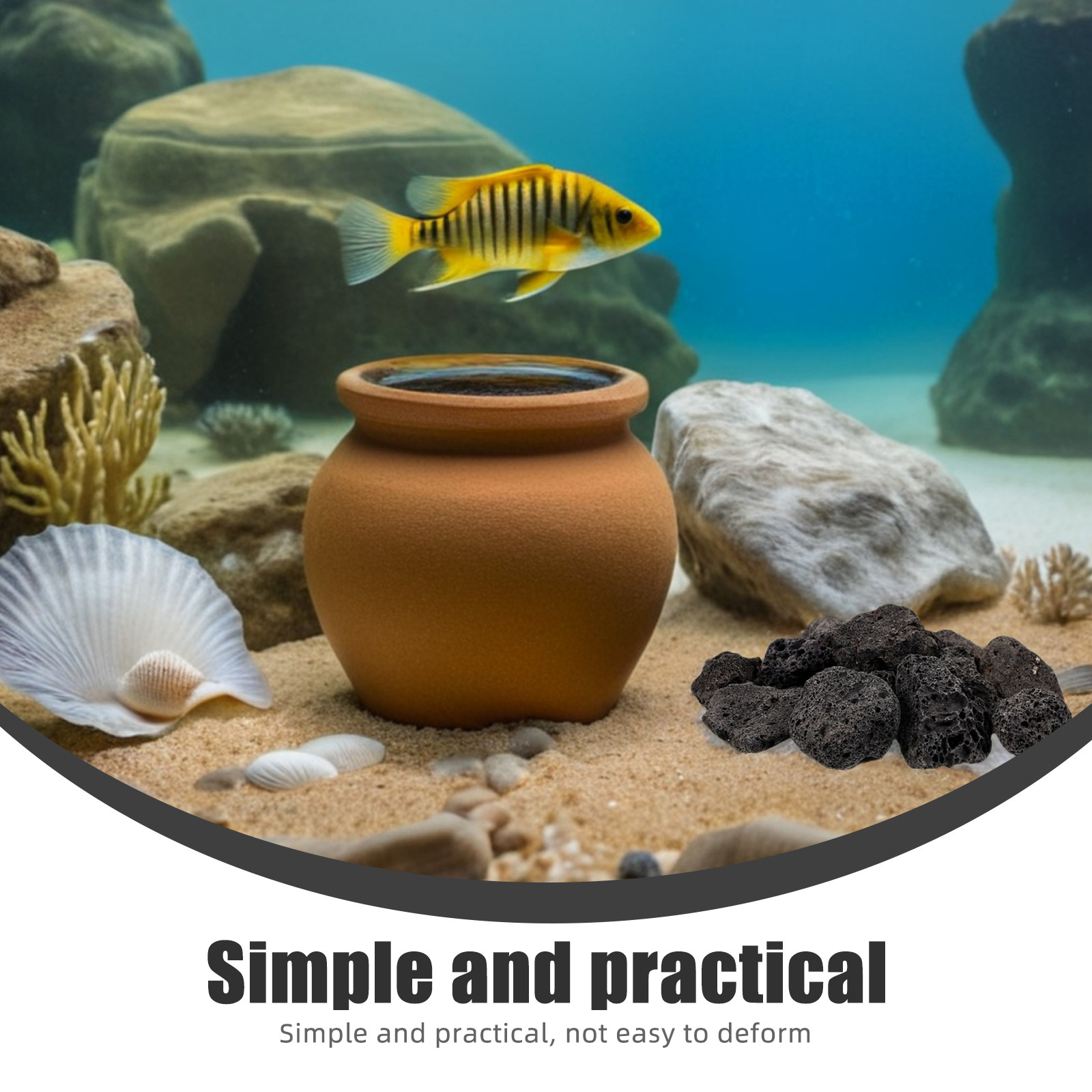 Confezione da 1 Pietre Vulcani - Plant Aquarium Pot recensione e prezzo
